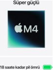 Apple MacBook Air M4 16GB 512GB SSD macOS 13" Taşınabilir Bilgisayar Gümüş MW0X3TU/A
