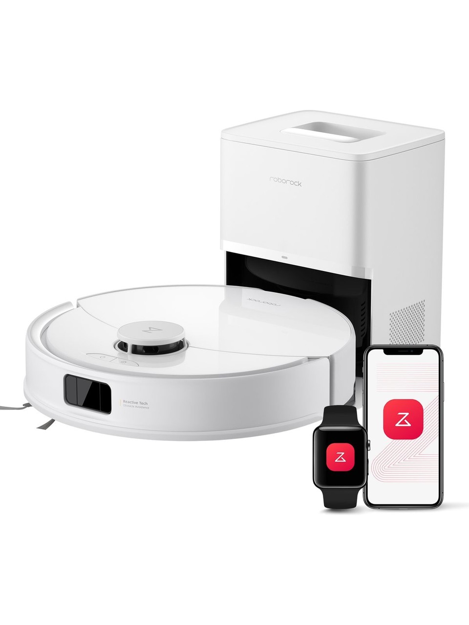 Roborock Q8 Max Pro Plus Akıllı Robot Süpürge Beyaz